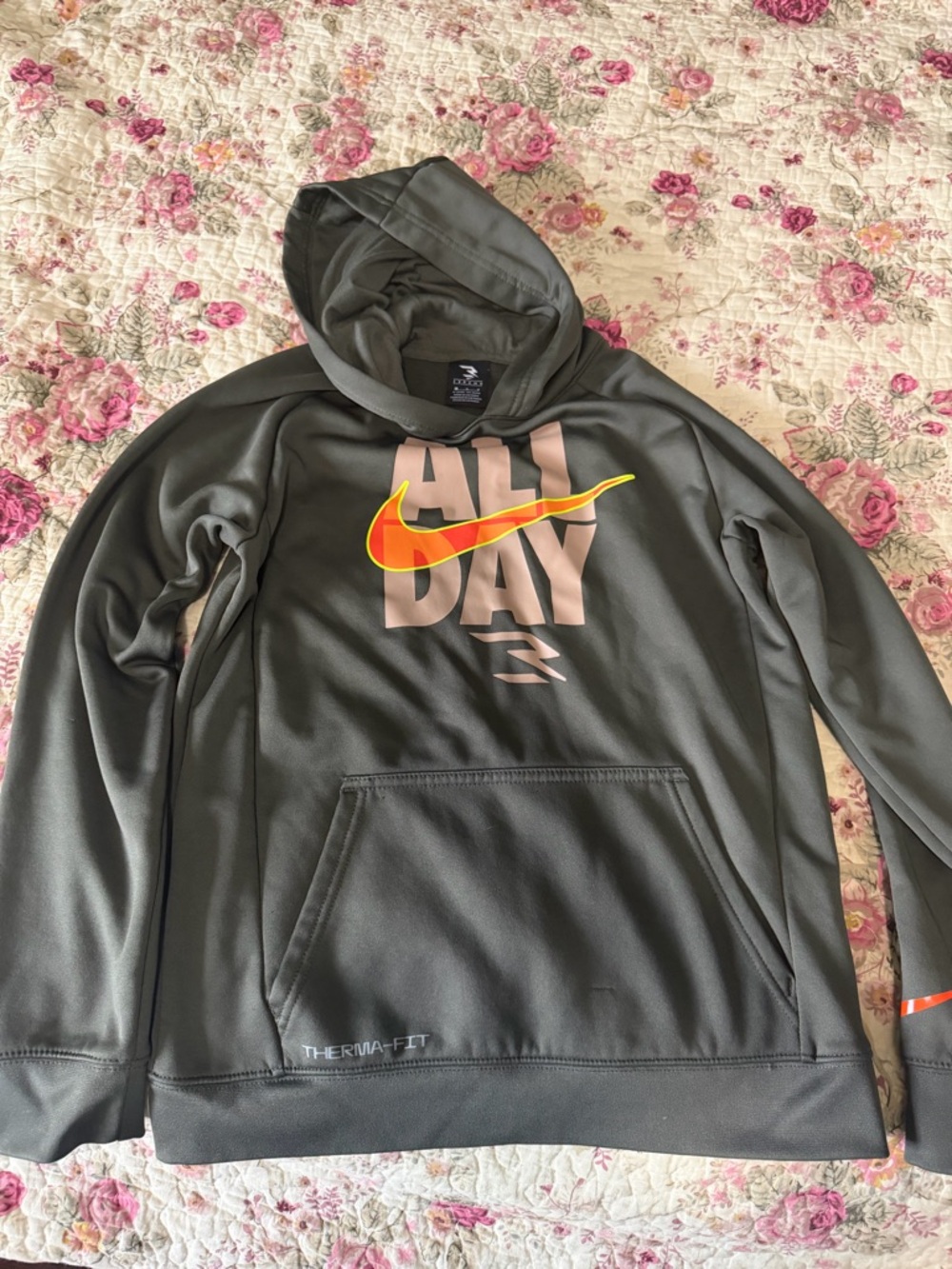 Nike Olive Green Pullover Hoodie
